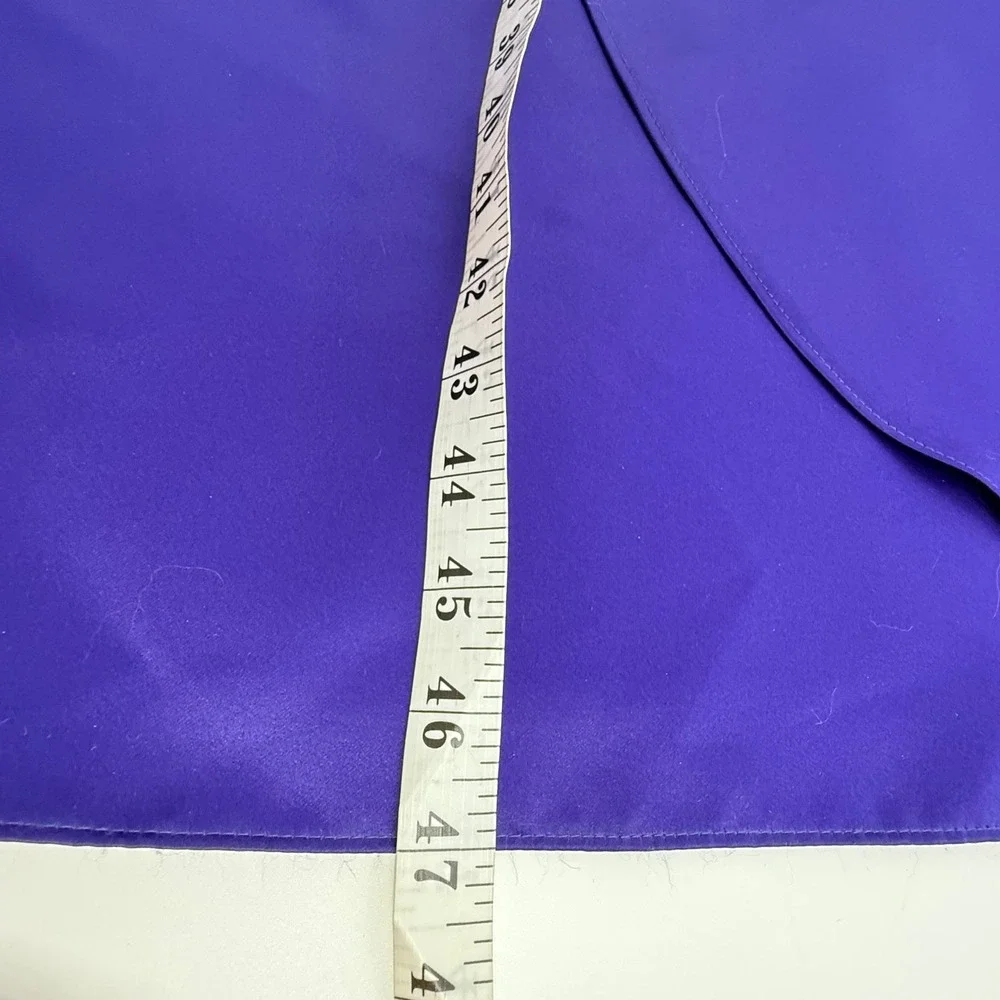 Scott McClintock Evening Gown Womens‎ 6 Purple Satin Ruched 90s Vintage